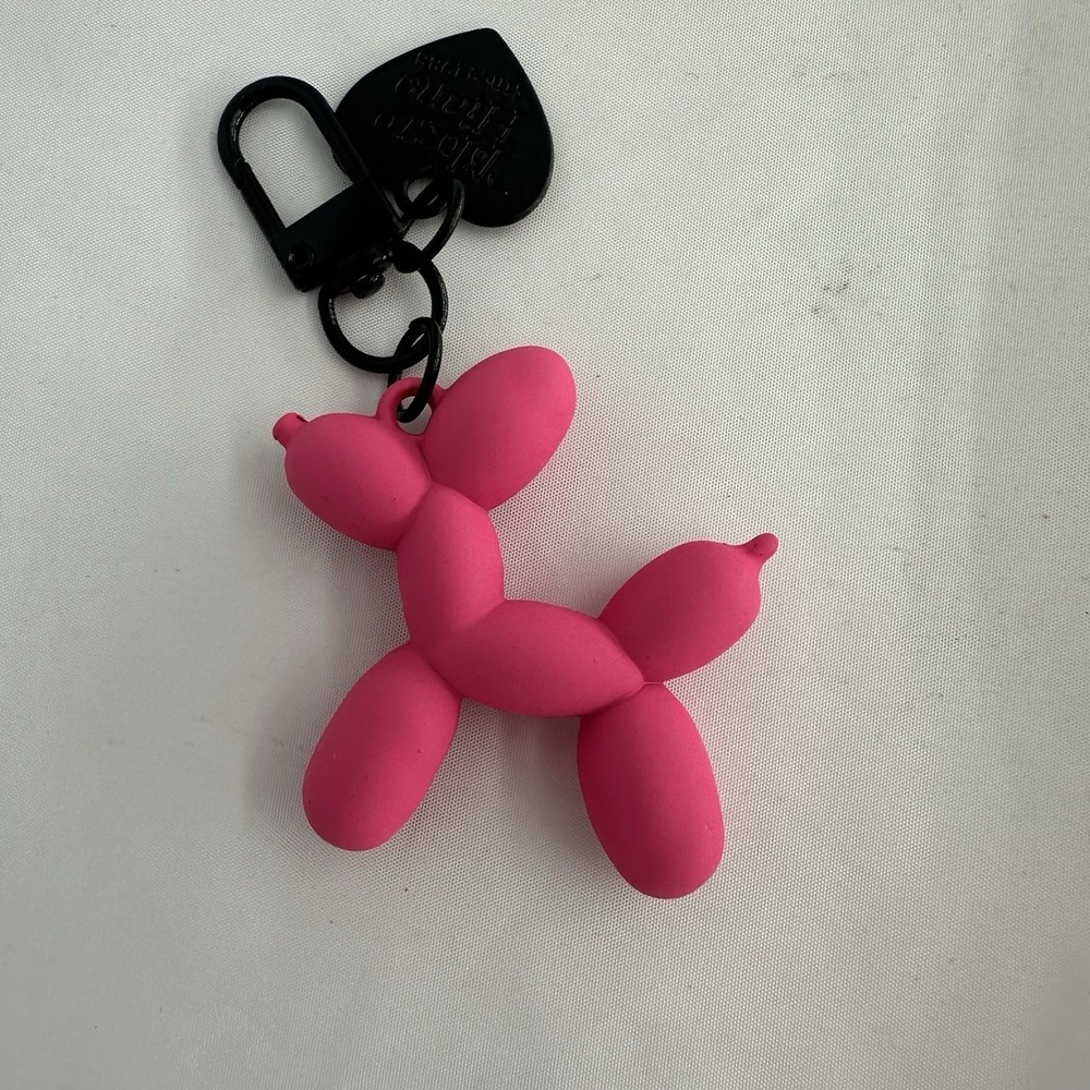 Balloon Dog Keychain Punk Y2K for Women Bag Pendant Jewelry Pink New
